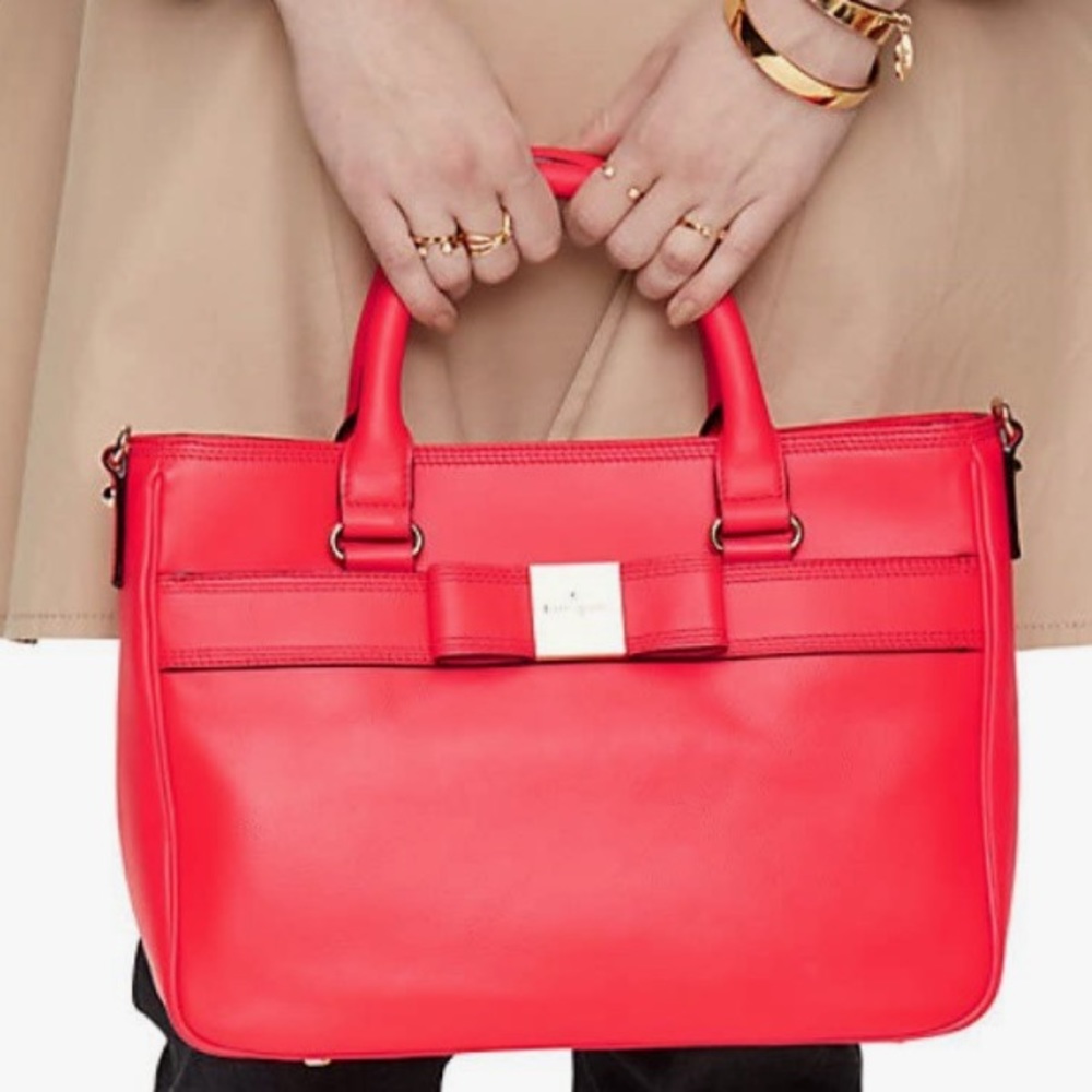 Kate Spade NWT Primrose Hill Goldie Satchel in Geranium - HOST PICK! 🏆 - Picture 5 of 15